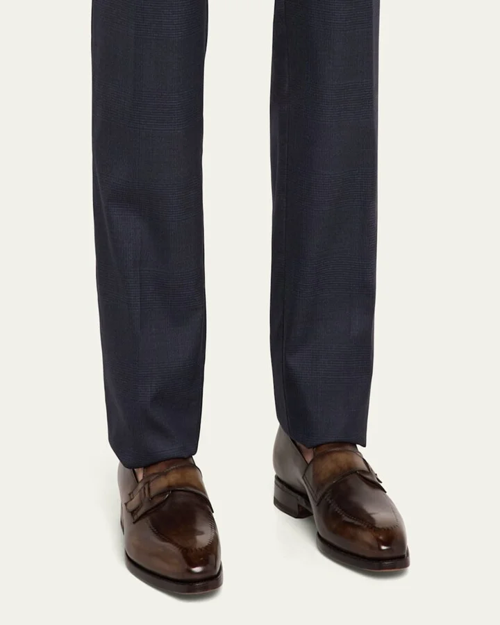 Men's Riviera Reverse Stitch Leather Penny Loafers - Image 3