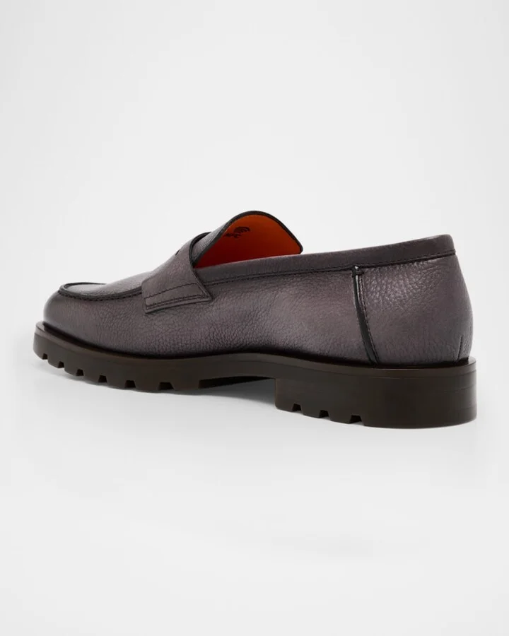Men's Rock Deerskin Penny Loafers - Image 2