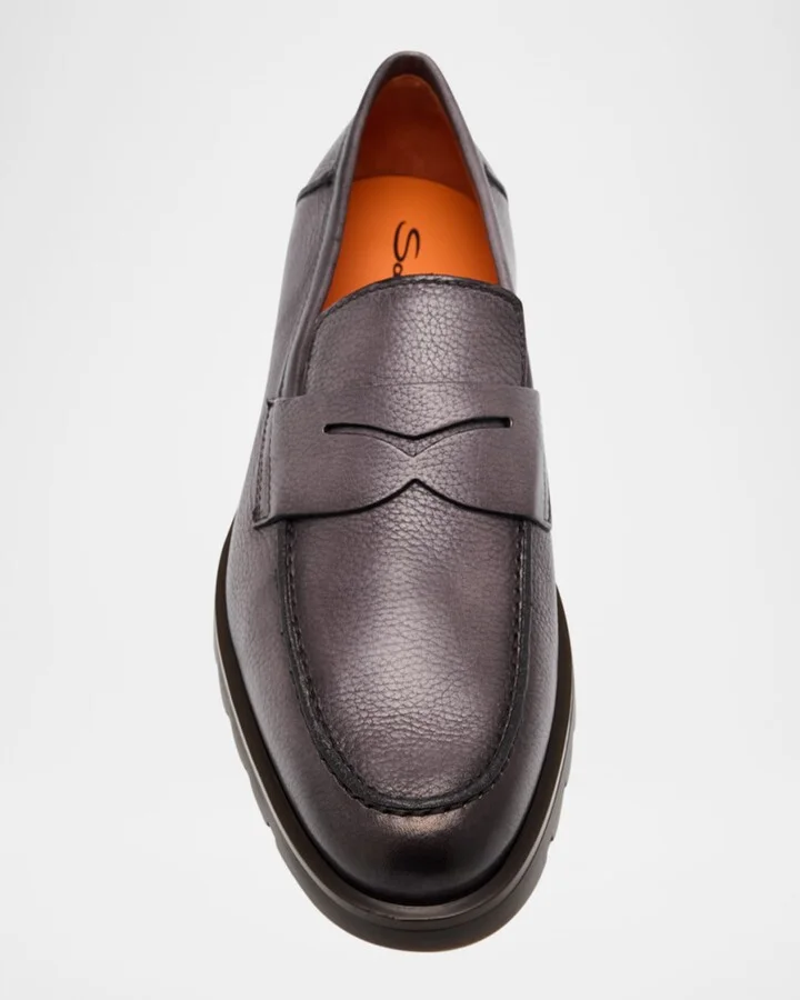 Men's Rock Deerskin Penny Loafers - Image 3