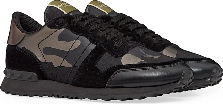 Men's Rockrunner Camouflage Noir Metallic Sneakers - Black Multi - Size 7 - Image 2
