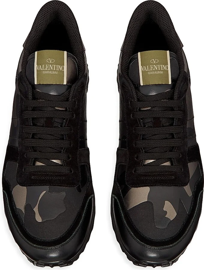 Men's Rockrunner Camouflage Noir Metallic Sneakers - Black Multi - Size 7 - Image 4