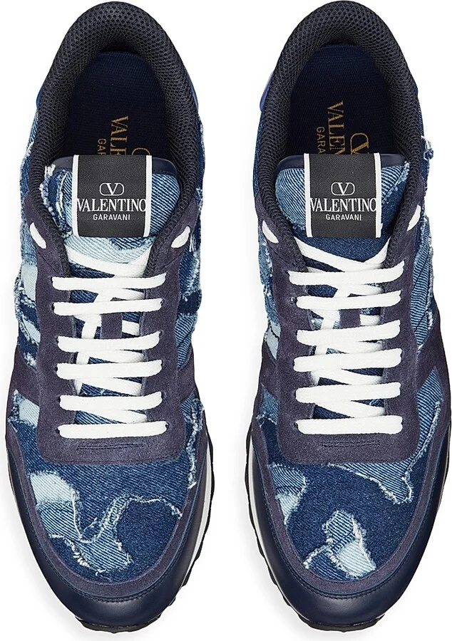 Men's Rockrunner Camouflage Sneakers - Denim Blue - Size 8 - Image 4