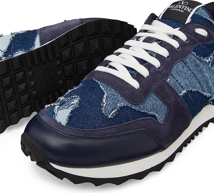 Men's Rockrunner Camouflage Sneakers - Denim Blue - Size 8 - Image 5