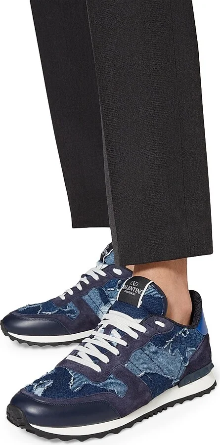 Men's Rockrunner Camouflage Sneakers - Denim Blue - Size 8 - Image 6