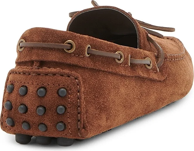 Men's Rod Suede Driving Loafers - Dark Whisky - Size 10 - Image 3