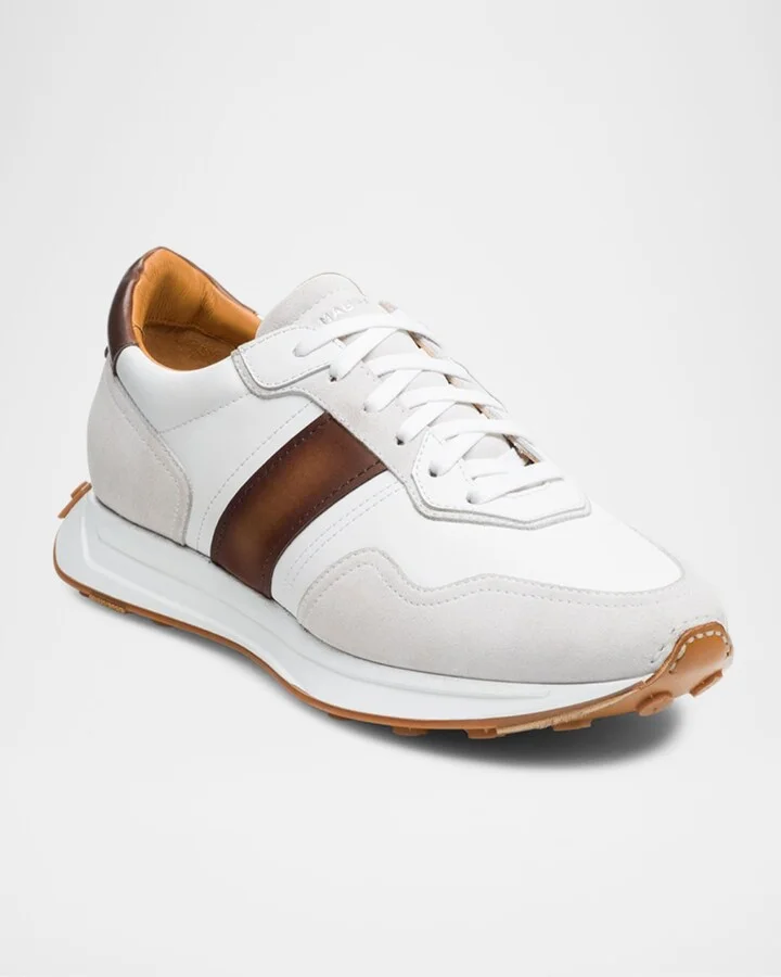 Men's Romero II Leather and Suede Low-Top Sneakers - Image 3