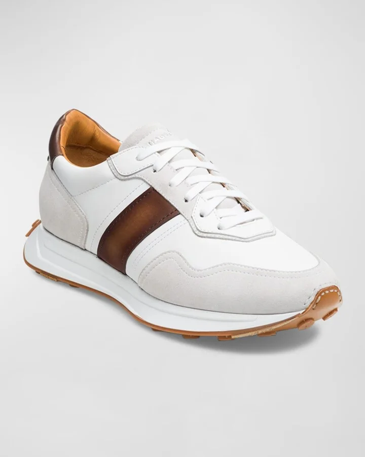 Men's Romero II Leather and Suede Low-Top Sneakers - Image 4