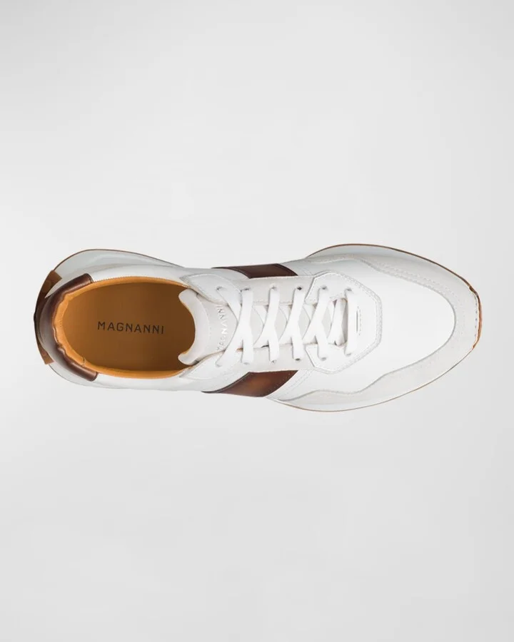 Men's Romero II Leather and Suede Low-Top Sneakers - Image 5
