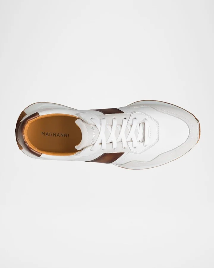 Men's Romero II Leather and Suede Low-Top Sneakers - Image 9