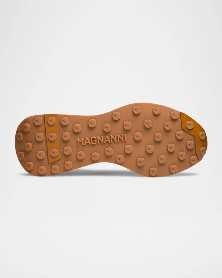 Men's Romero Leather and Suede Runner Sneakers - Image 9