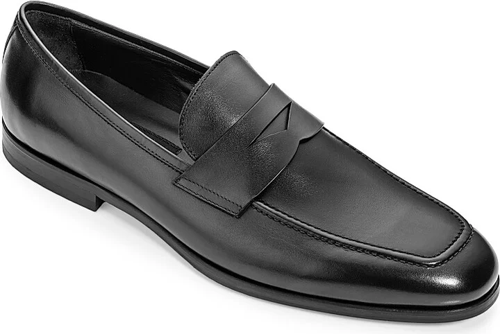 Men's Ronny Leather Loafers - Nero - Size 7 - Image 2
