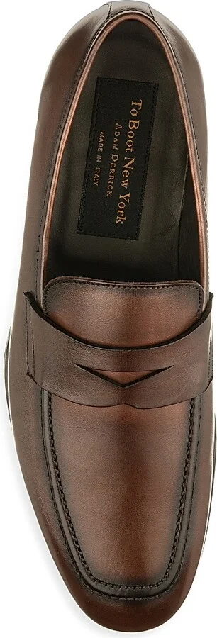 Men's Ronny Leather Loafers - Nero - Size 7 - Image 6