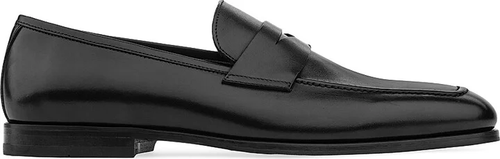 Men's Ronny Leather Loafers - Nero - Size 7