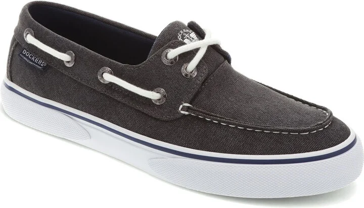 Mens Rowe Canvas Casual Lace Up Boat Shoe
