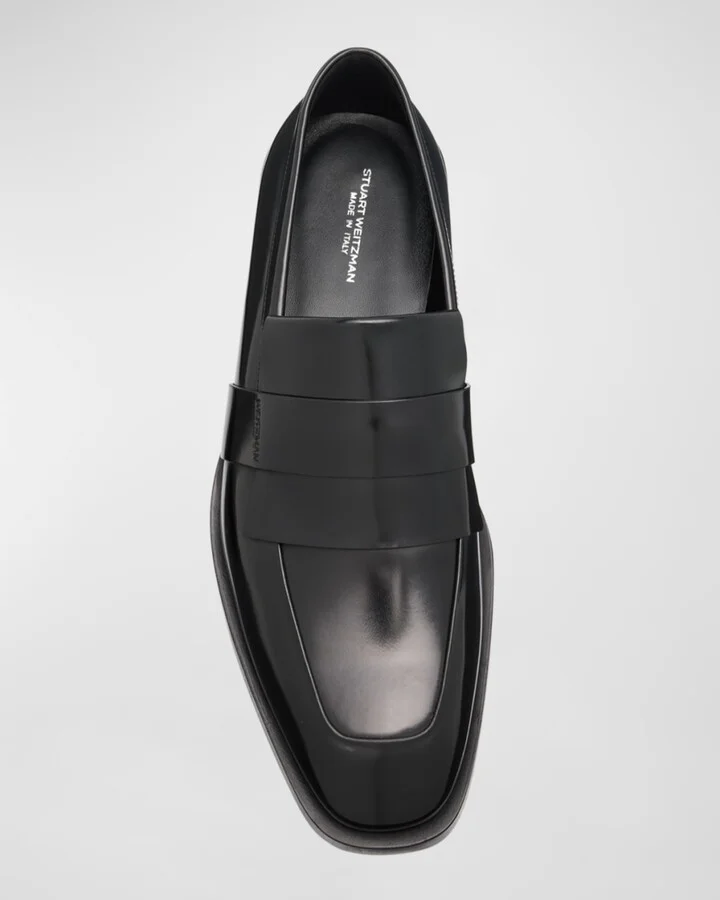Men's Royce Kiltie Brushed Leather Penny Loafers - Image 4