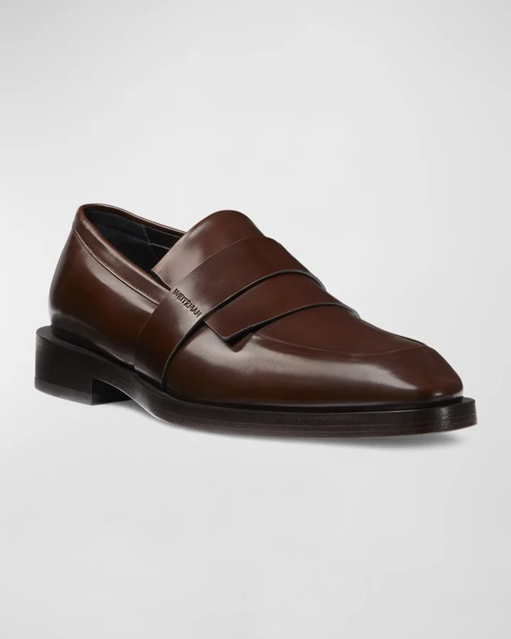 Men's Royce Kiltie Brushed Leather Penny Loafers - Image 6
