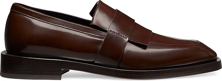 Men's Royce Kiltie Leather Loafers - Brown - Size 10