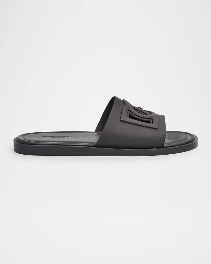 Men's Rubber Beachwear Pool Slides