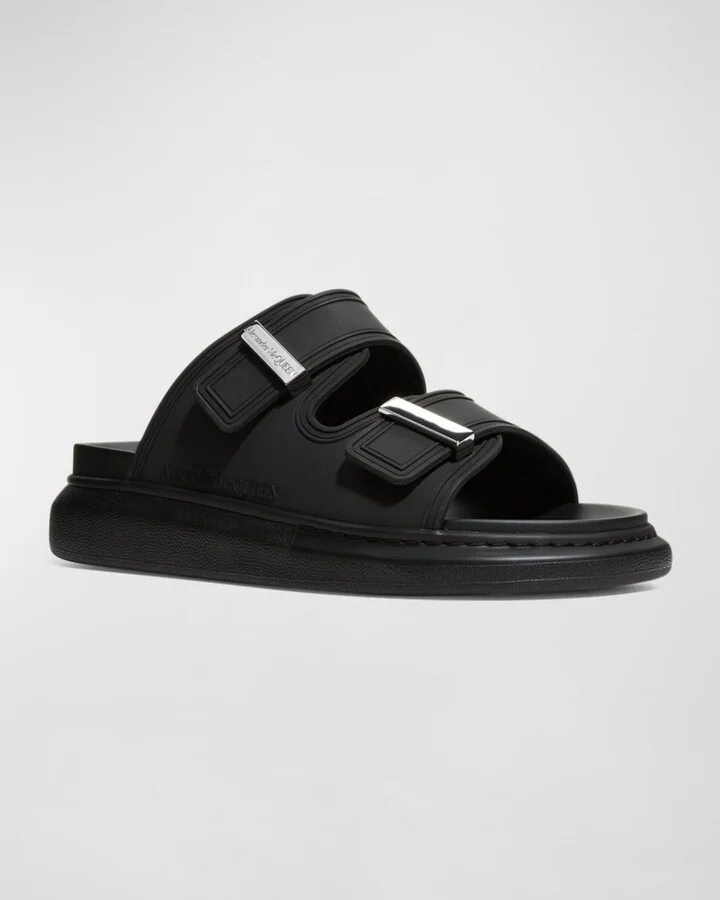 Men's Rubber Double-Buckle Sandals - Image 3