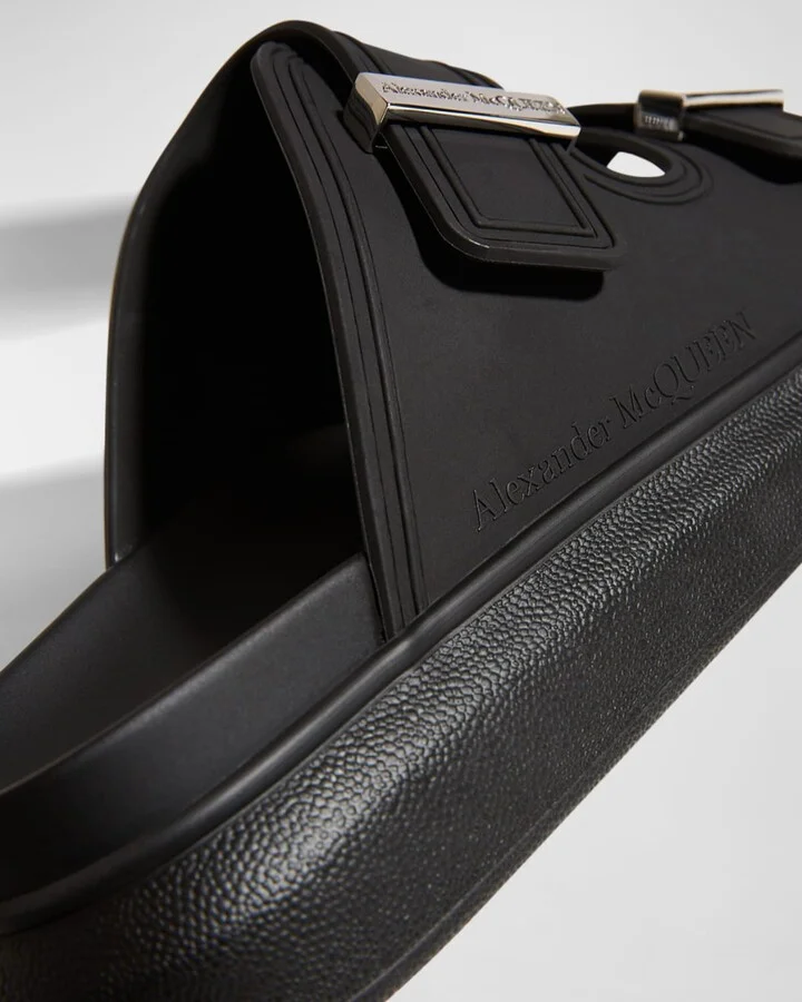 Men's Rubber Double-Buckle Sandals - Image 4