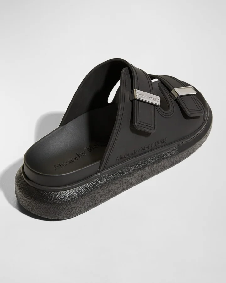 Men's Rubber Double-Buckle Sandals - Image 5