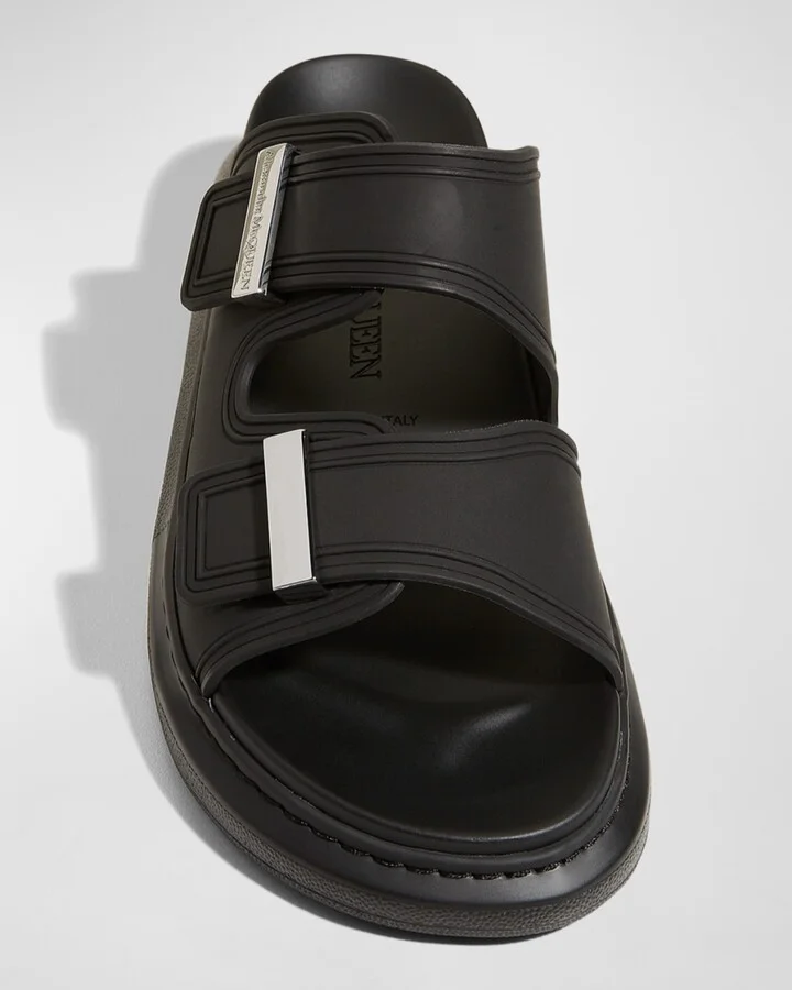 Men's Rubber Double-Buckle Sandals - Image 10