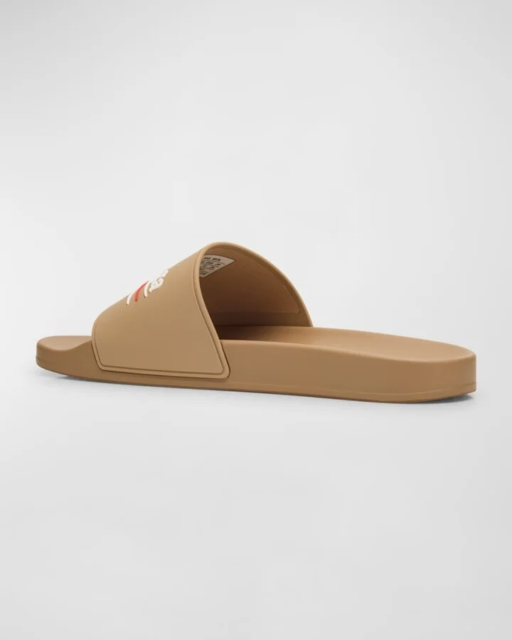 Men's Rubber Logo Pool Slides - Image 11