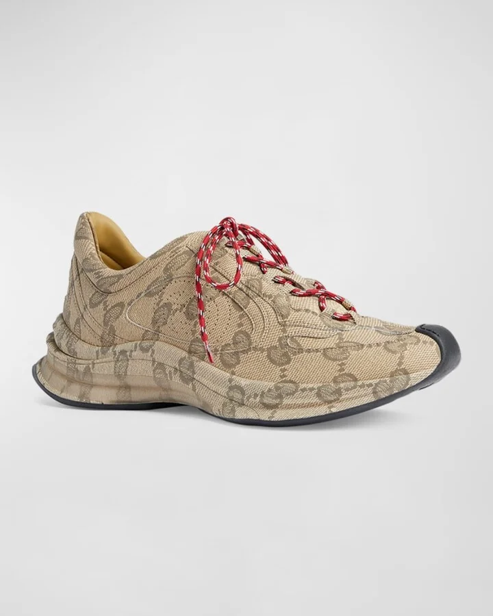 Men's Run Allover GG Fashion Sneakers - Image 2