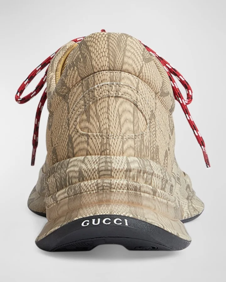Men's Run Allover GG Fashion Sneakers - Image 3