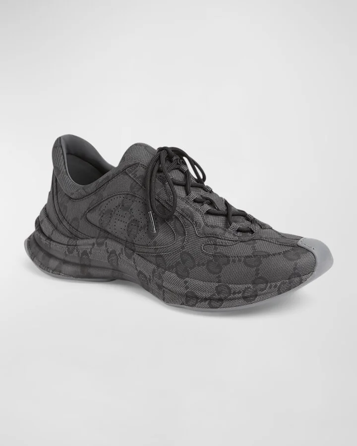 Men's Run Allover GG Fashion Sneakers - Image 5
