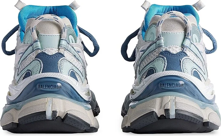 Men's Runner 2.0 Sneakers - White Blue - Size 6 - Image 3