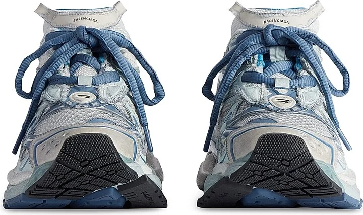 Men's Runner 2.0 Sneakers - White Blue - Size 6 - Image 4