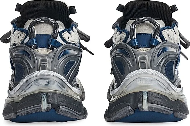 Men's Runner Gradient Sneakers - Navy Grey - Size 10 - Image 3