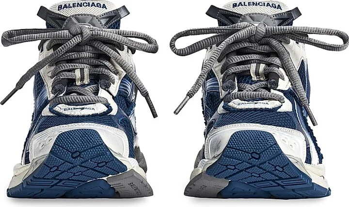 Men's Runner Gradient Sneakers - Navy Grey - Size 10 - Image 4