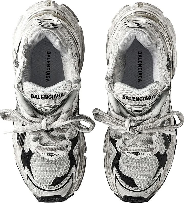Men's Runner Gradient Sneakers - Navy Grey - Size 10 - Image 11