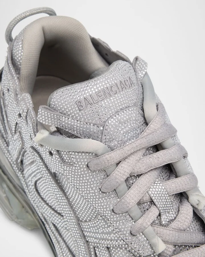 Men's Runner Rhinestone-Embellished Fashion Sneakers - Image 5