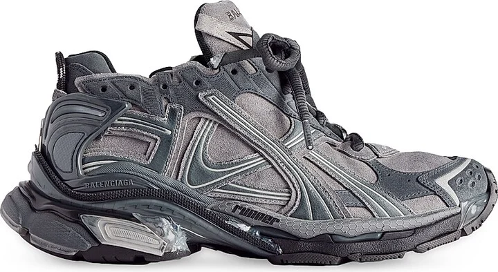 Men's Runner Sneakers - Grey - Size 6