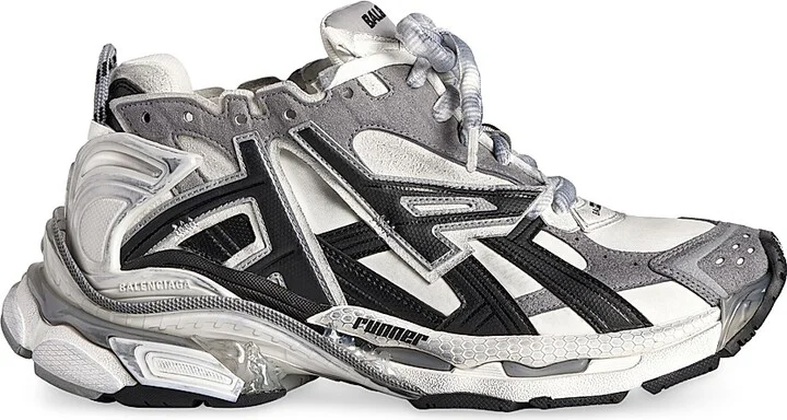 Men's Runner Sneakers - Grey - Size 7