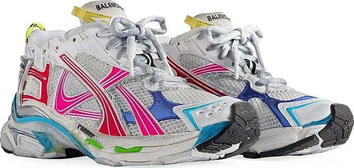 Men's Runner Sneakers - Multicolored - Size 8 - Image 2