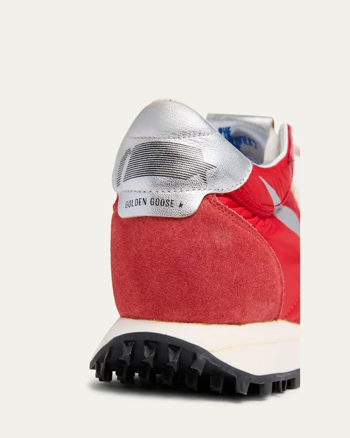 Men's Running Marathon Nylon and Suede Sneakers - Image 6
