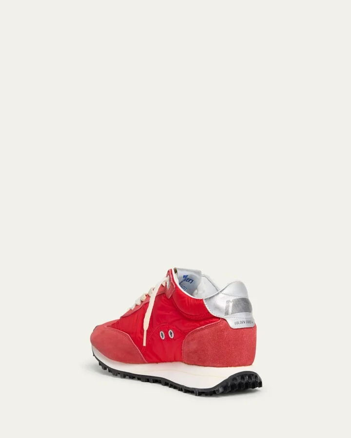 Men's Running Marathon Nylon and Suede Sneakers - Image 9