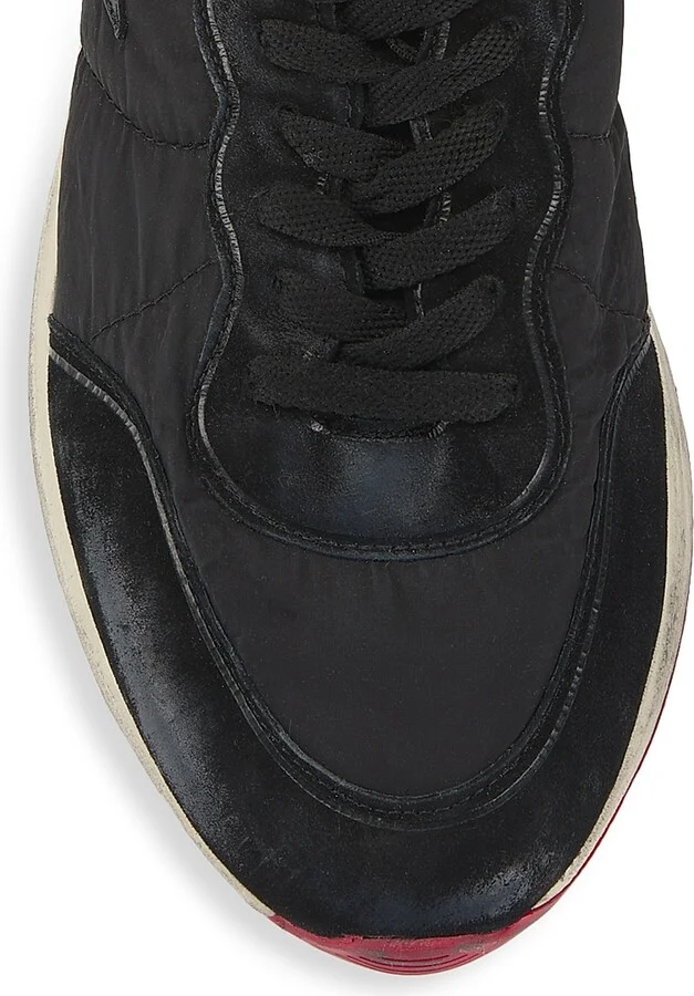 Men's Running Sole Low-Top Sneakers - Black - Size 9 - Image 4