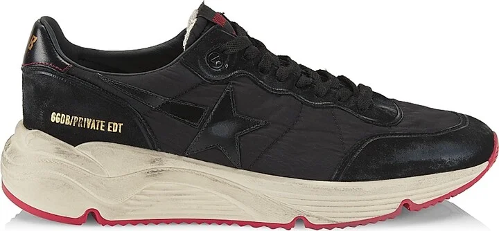 Men's Running Sole Low-Top Sneakers - Black - Size 9