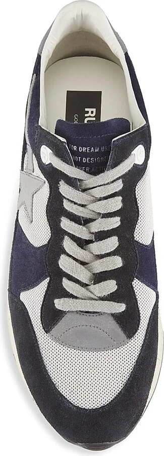 Men's Running Sole Low-Top Sneakers - Silver Blue Grey - Size 10 - Image 5