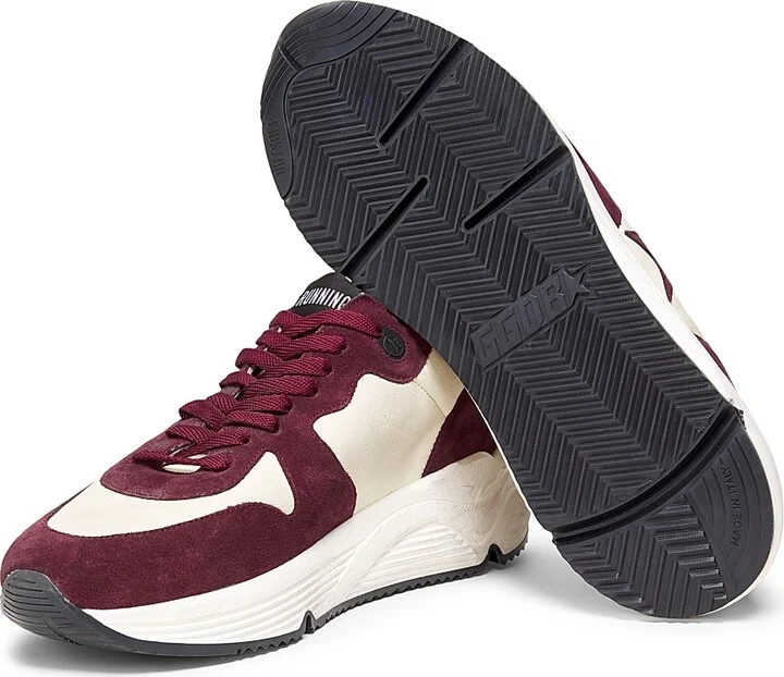 Men's Running Sole Low-Top Sneakers - White Burgundy Black - Size 6 - Image 6