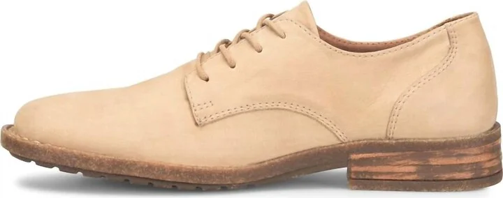 Men's Ryker Oxford Shoe In Natural Latte Nubuck
