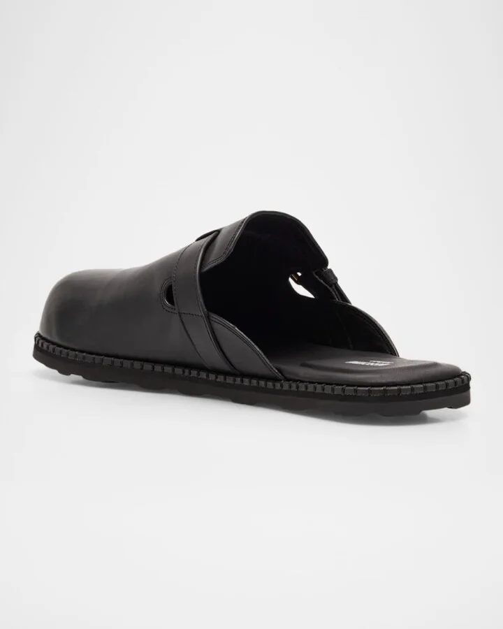 Men's Sabot Leather Mules - Image 2