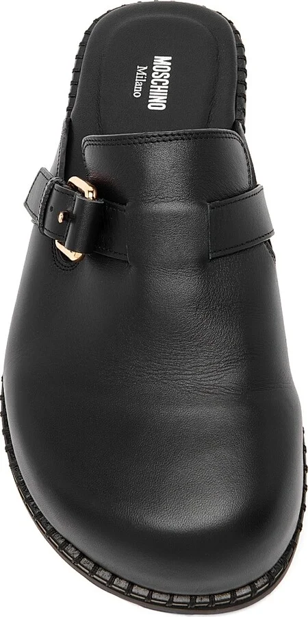 Men's Sabot Slip-On Shoes - Black - Size 8 - Image 4