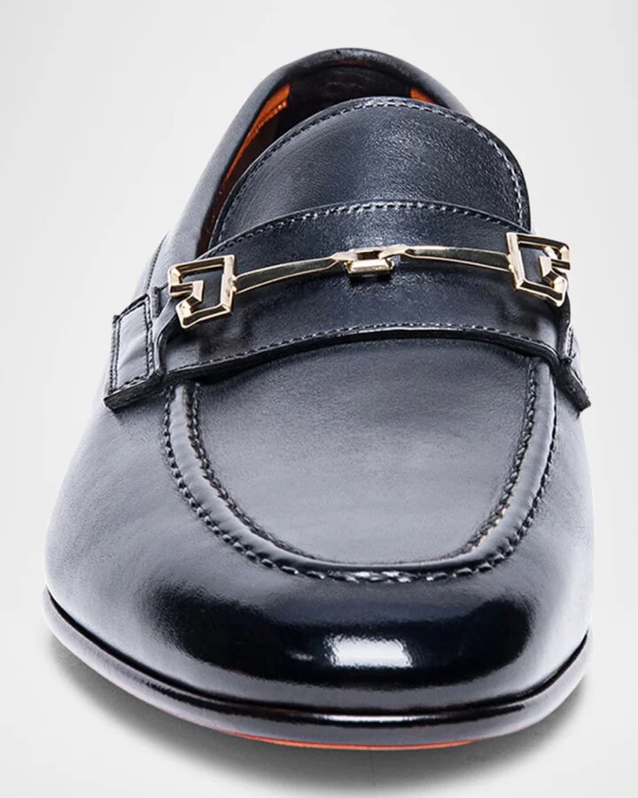 Men's Saddle Leather Bit Loafers - Image 3