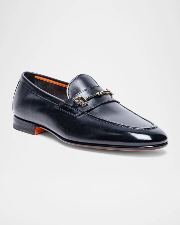 Men's Saddle Leather Bit Loafers - Image 4